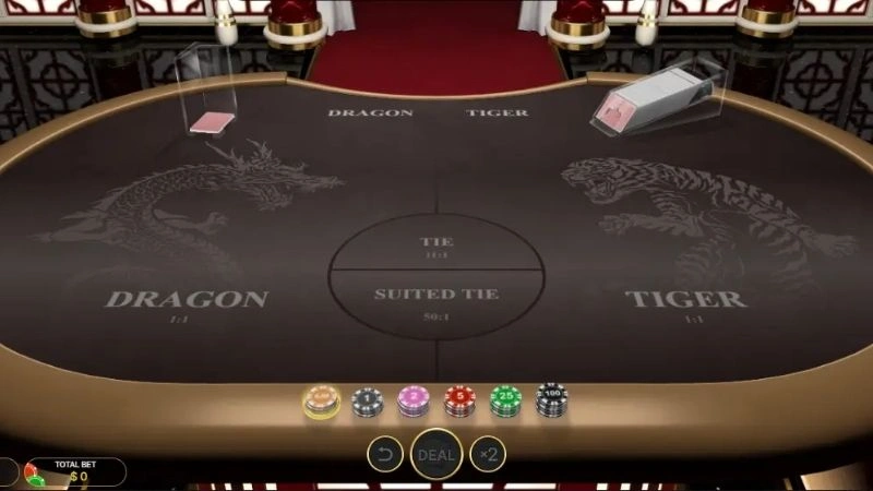 Đa dạng hình thức cược trong sảnh rồng hổ casino