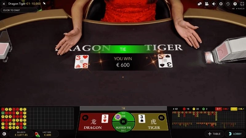 Nhiều ưu đãi ở sảnh casino Dragon Tiger